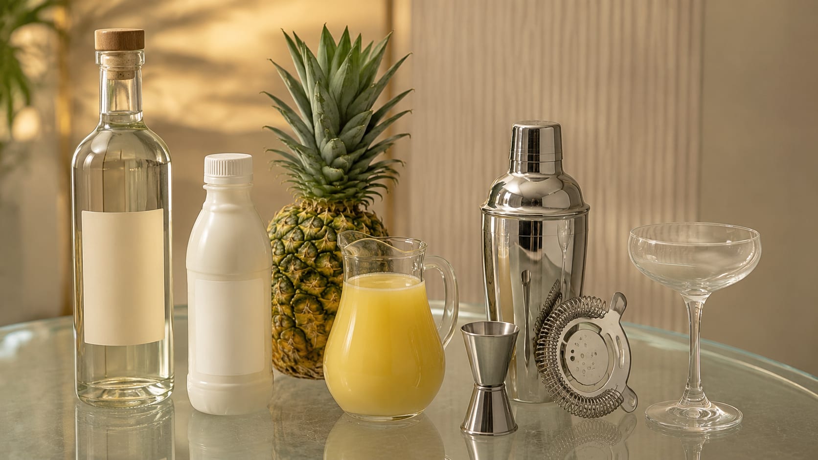 Ingredients and tools to make Bahia