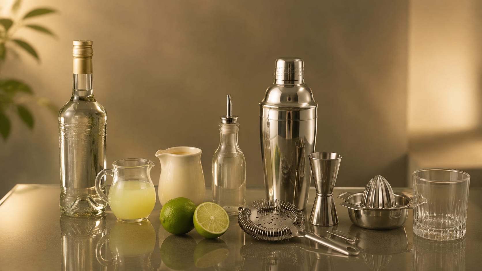 Ingredients and tools to make Batida