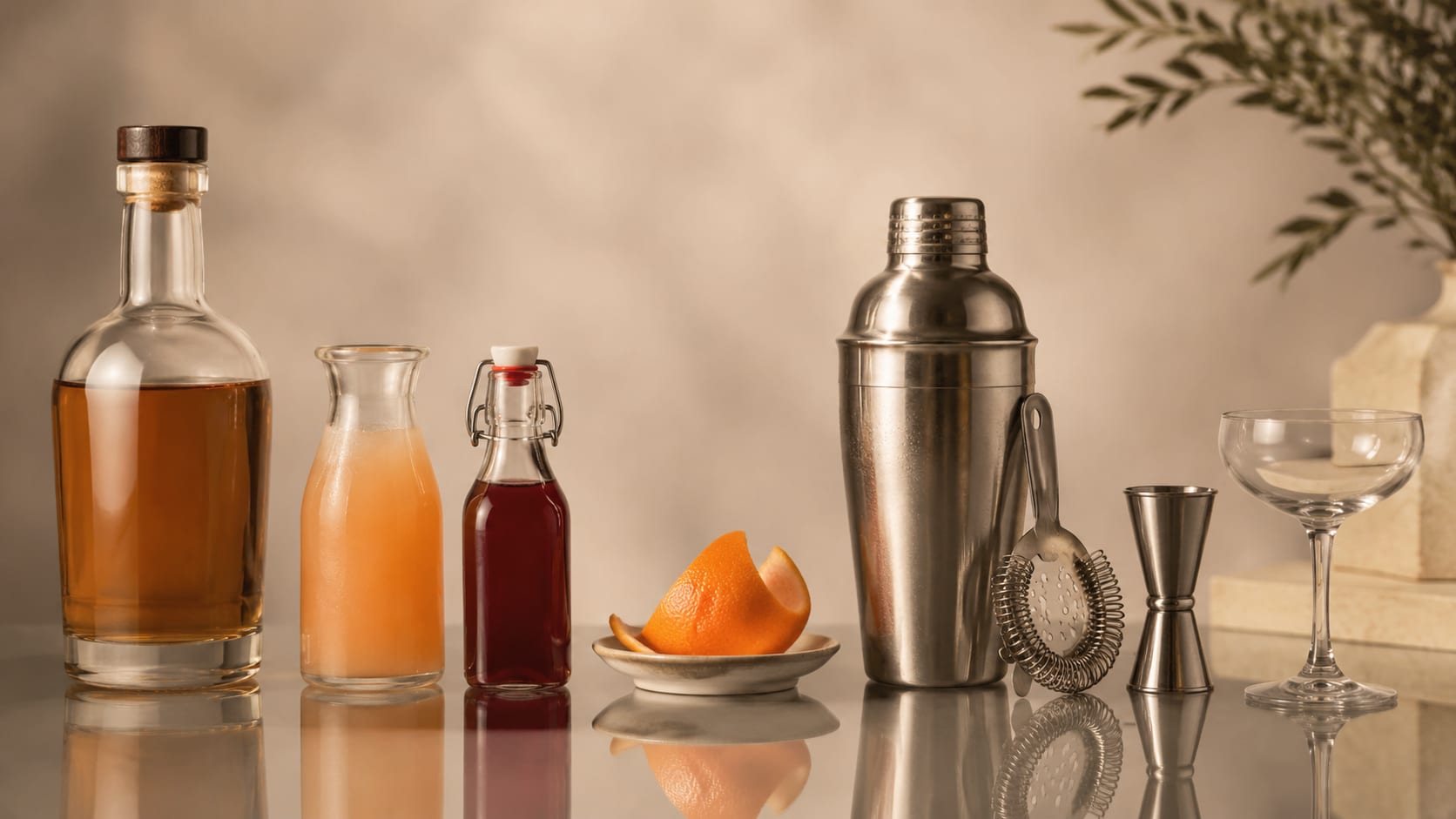 Ingredients and tools to make Blinker