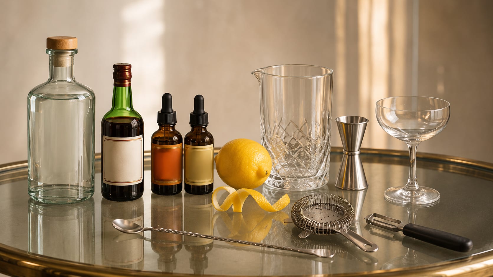 Ingredients and tools to make Casino