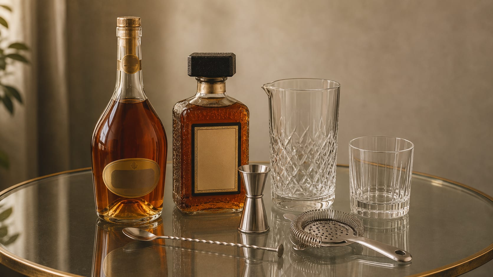 Ingredients and tools to make French Connection