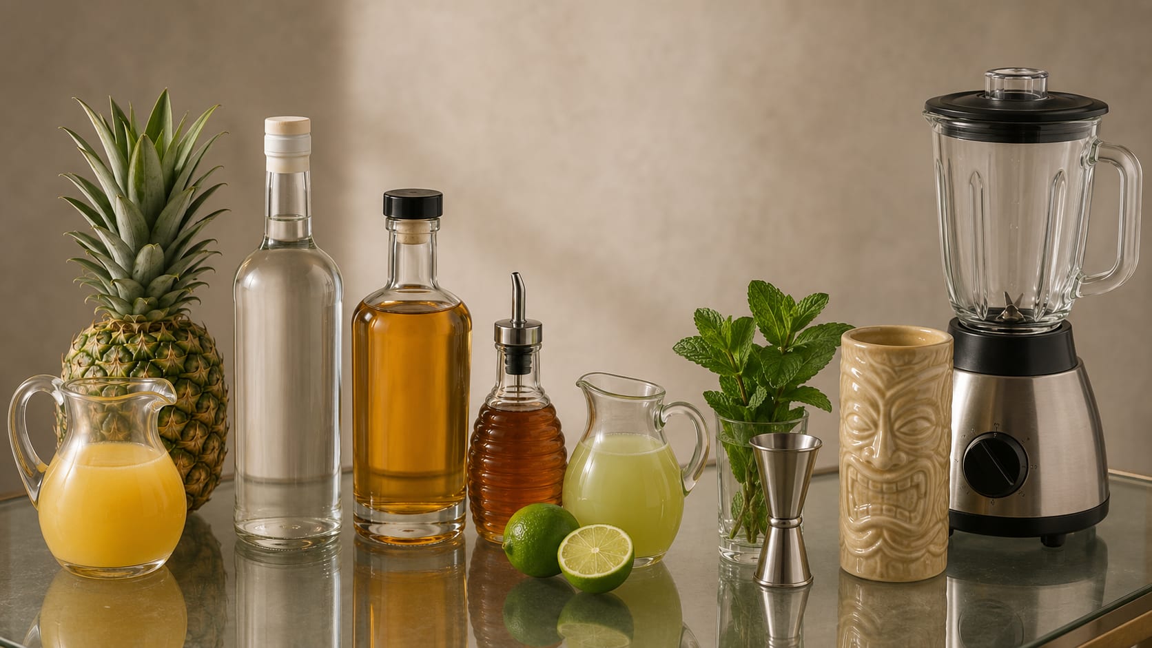 Ingredients and tools to make Missionary's Downfall