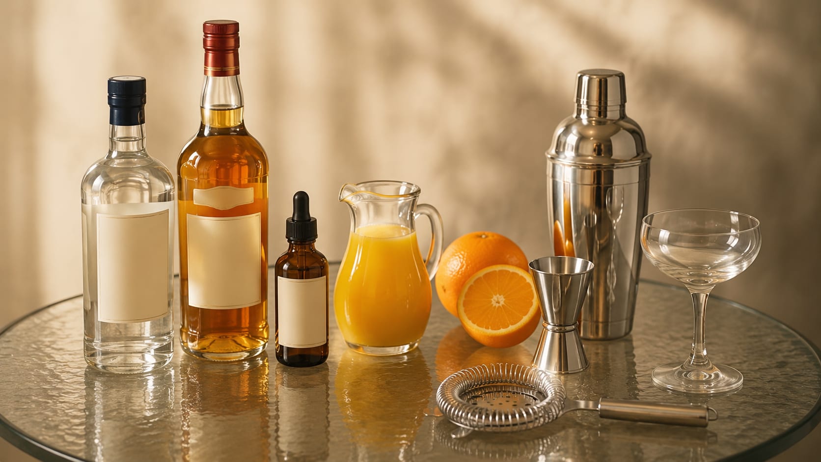 Ingredients and tools to make Paradise