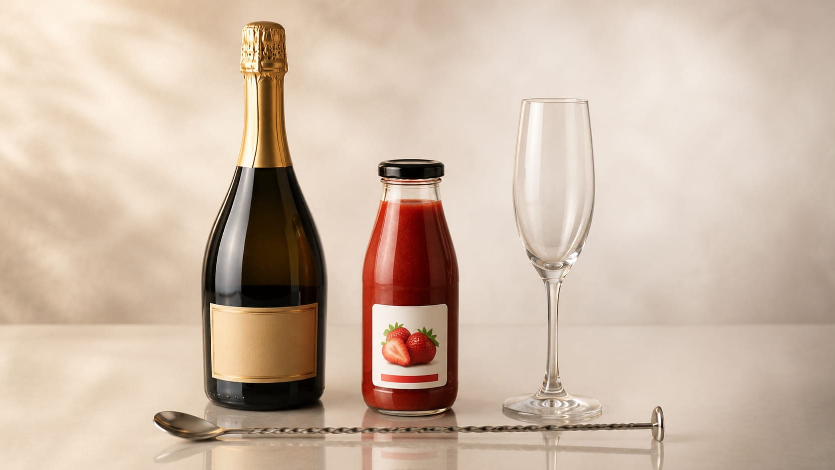 Ingredients and tools to make Rossini