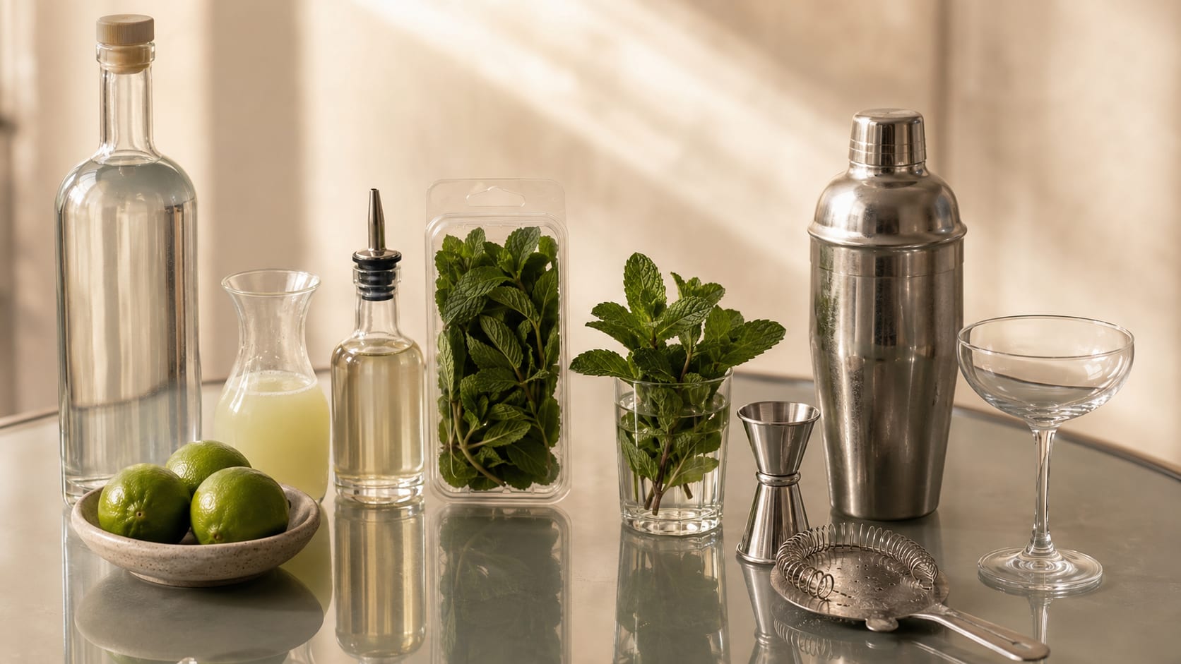 Ingredients and tools to make South Side