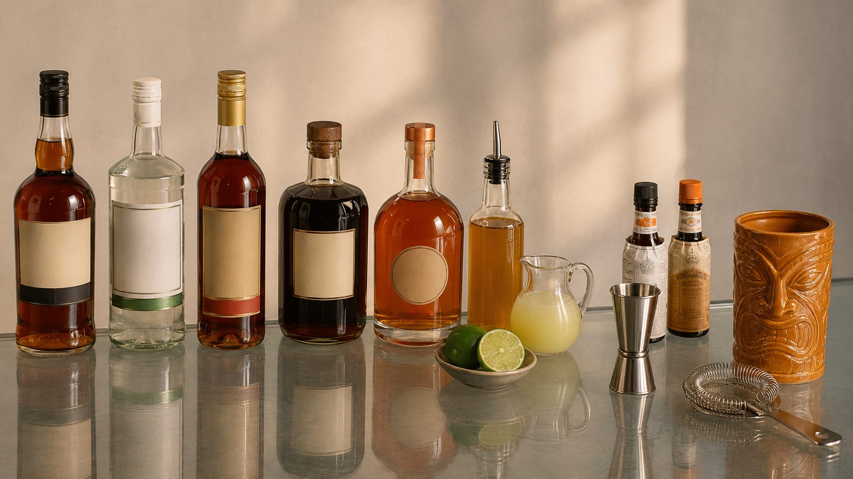 Ingredients and tools to make Three Dots and a Dash
