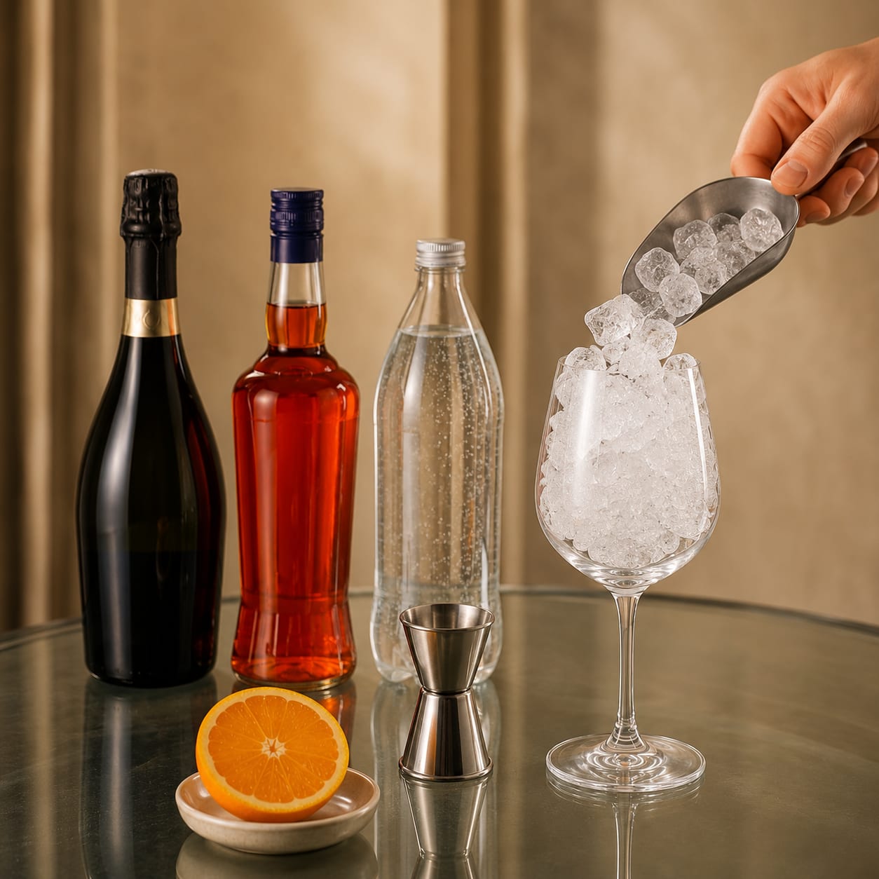 Step 1 — how to make Aperol Spritz