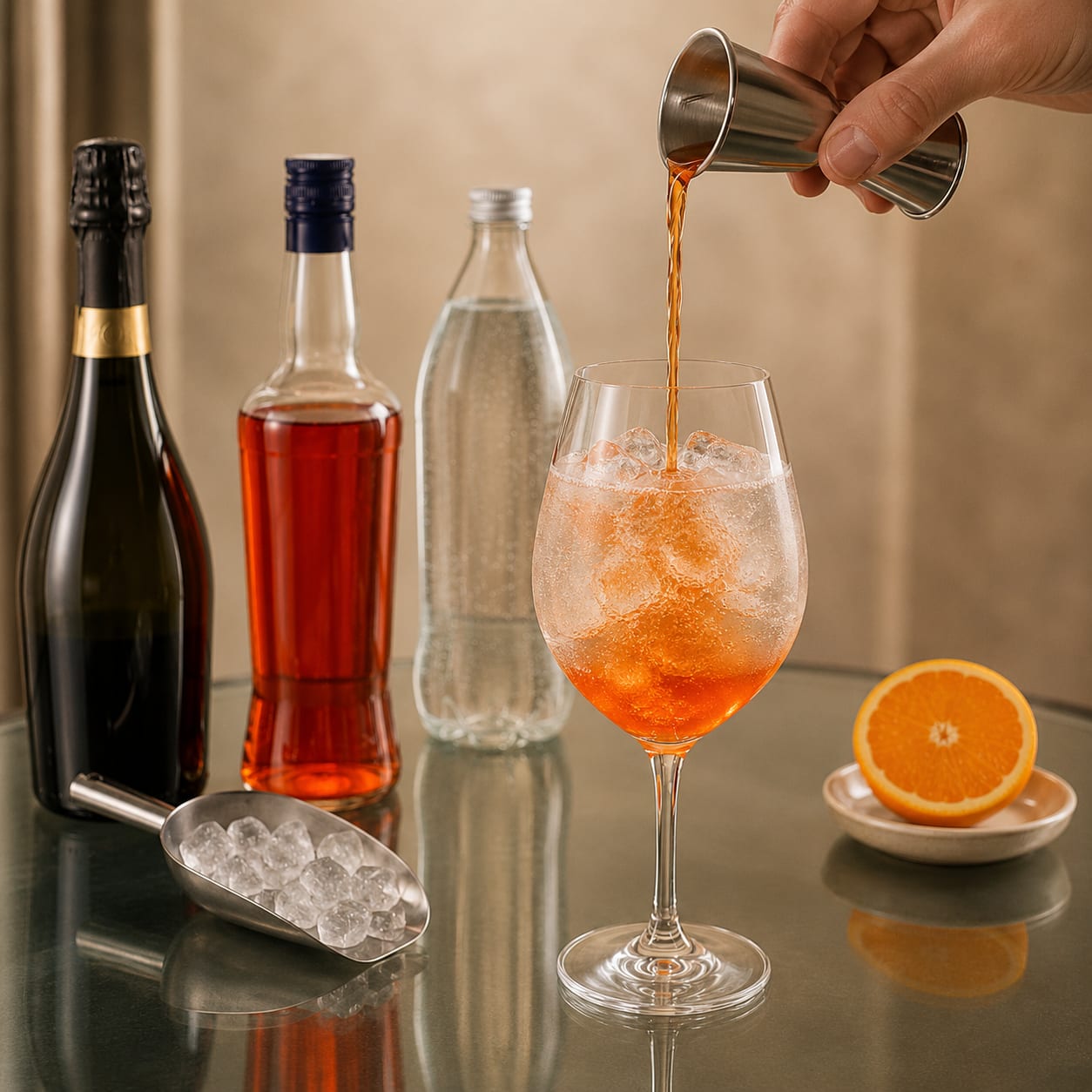 Step 3 — how to make Aperol Spritz