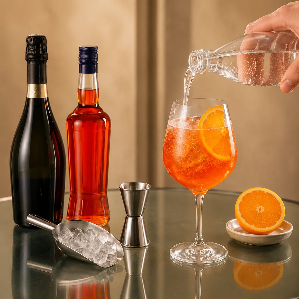 Step 4 — how to make Aperol Spritz