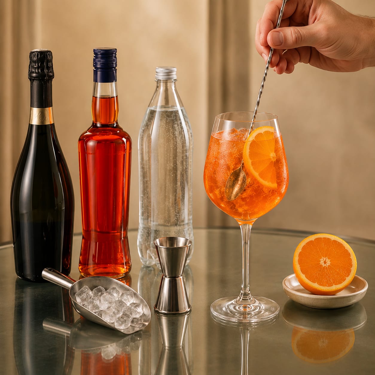 Step 5 — how to make Aperol Spritz