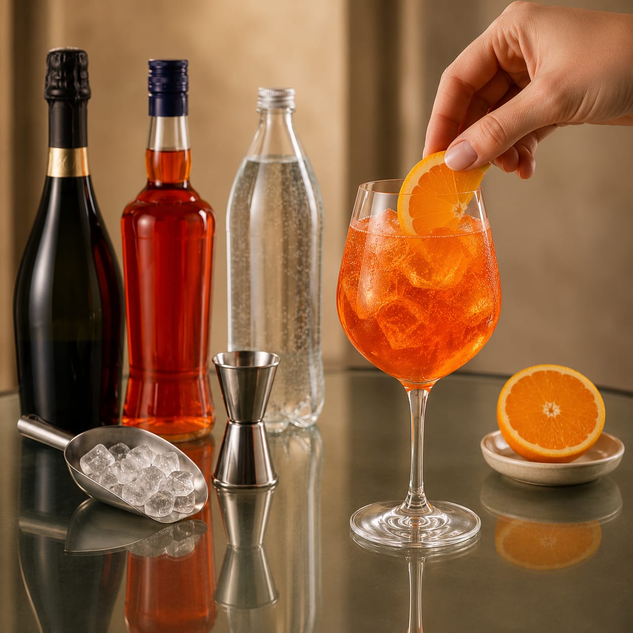 Step 6 — how to make Aperol Spritz