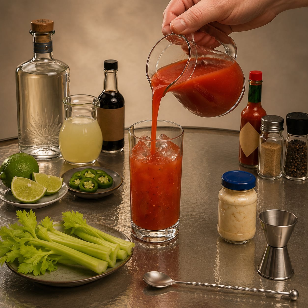 Step 2 — how to make Bloody Maria