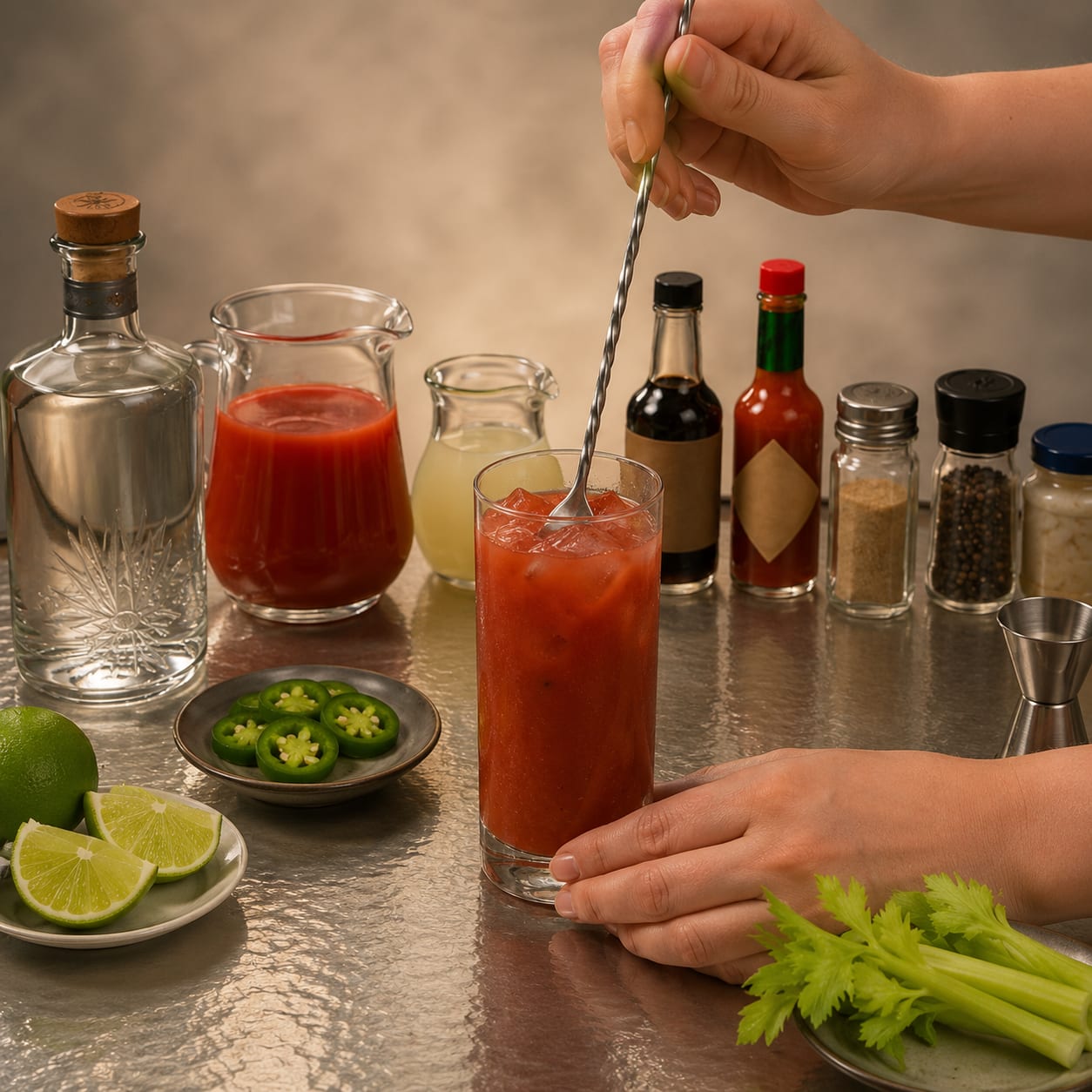 Step 3 — how to make Bloody Maria