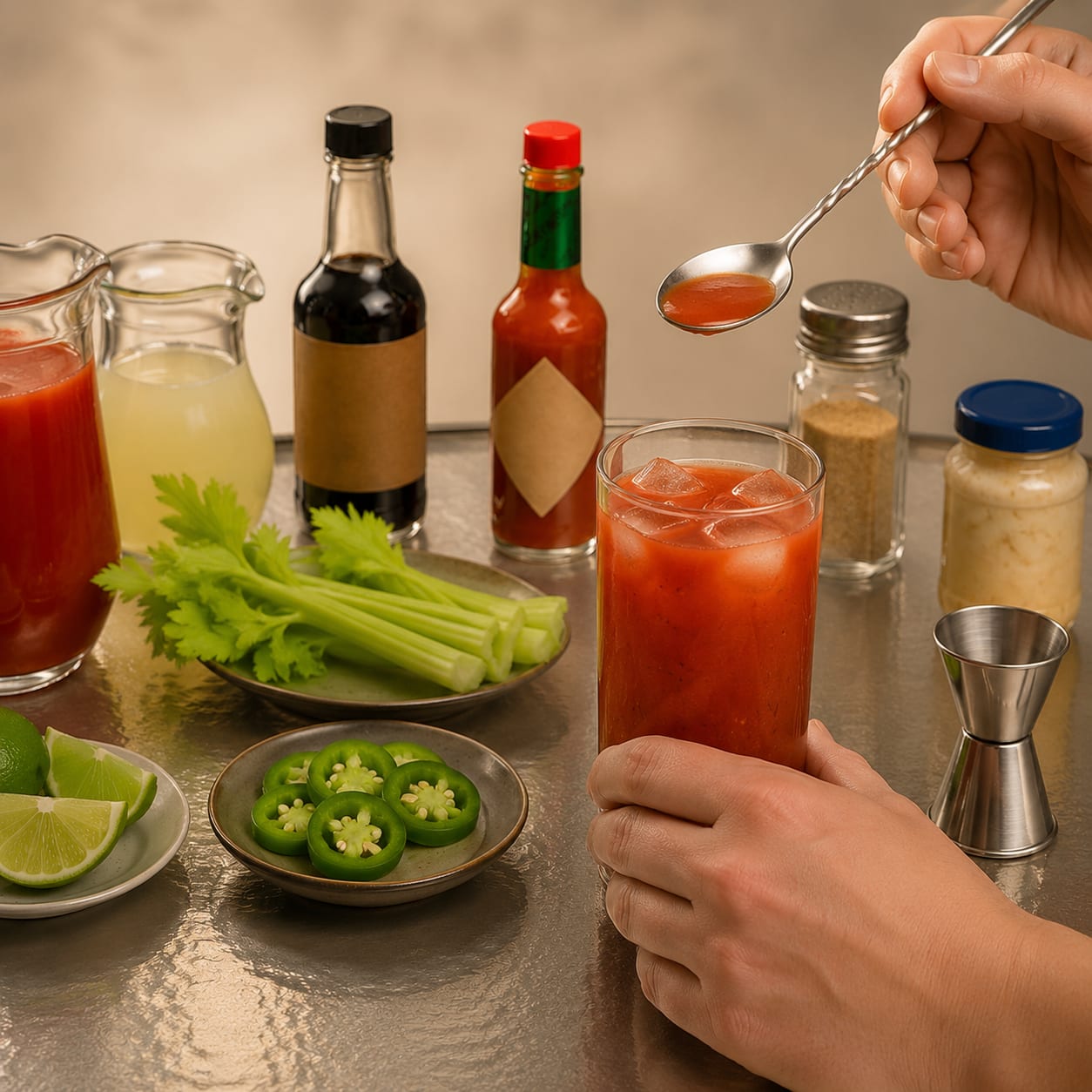 Step 4 — how to make Bloody Maria