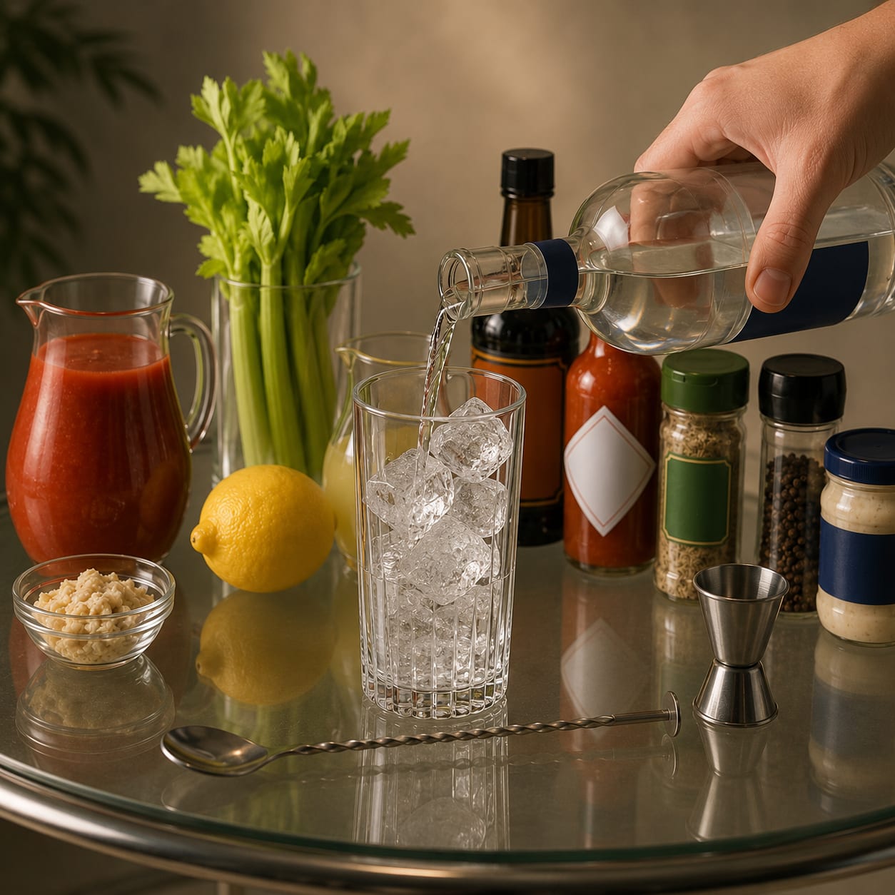 Step 1 — how to make Bloody Mary