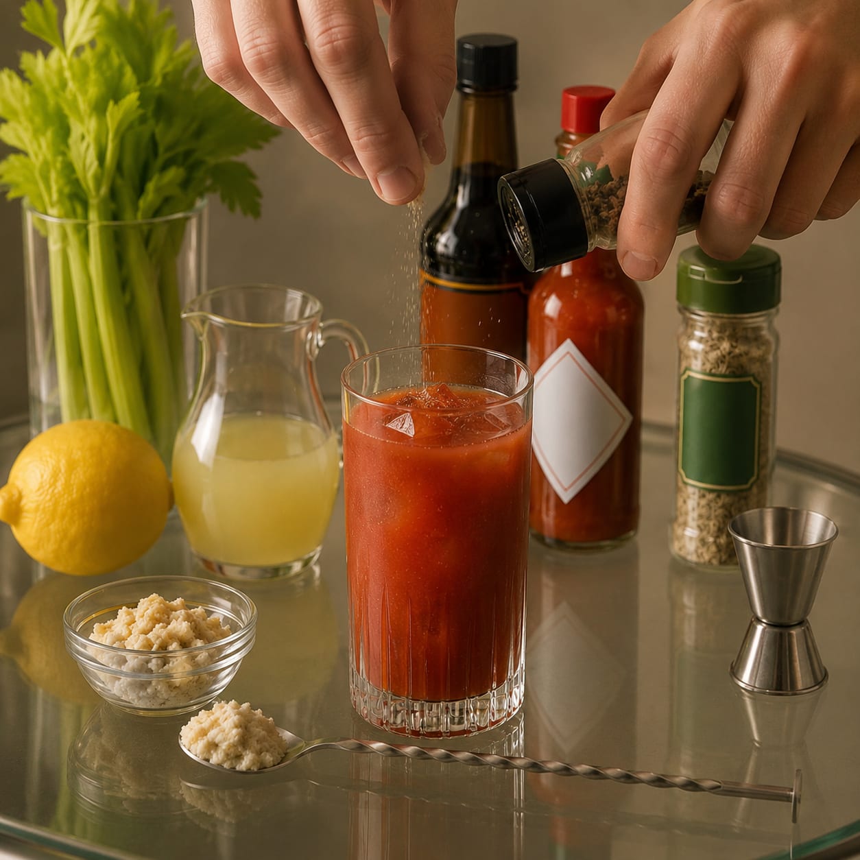 Step 3 — how to make Bloody Mary
