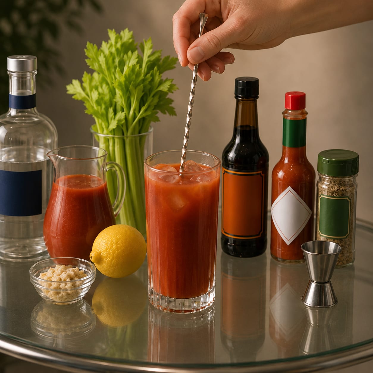 Step 4 — how to make Bloody Mary
