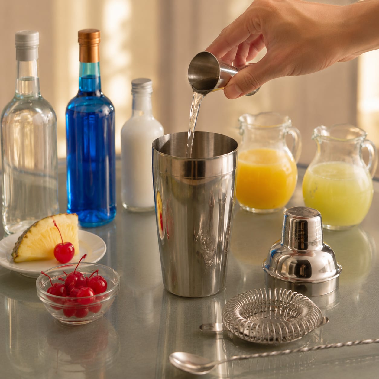 Step 1 — how to make Blue Hawaii