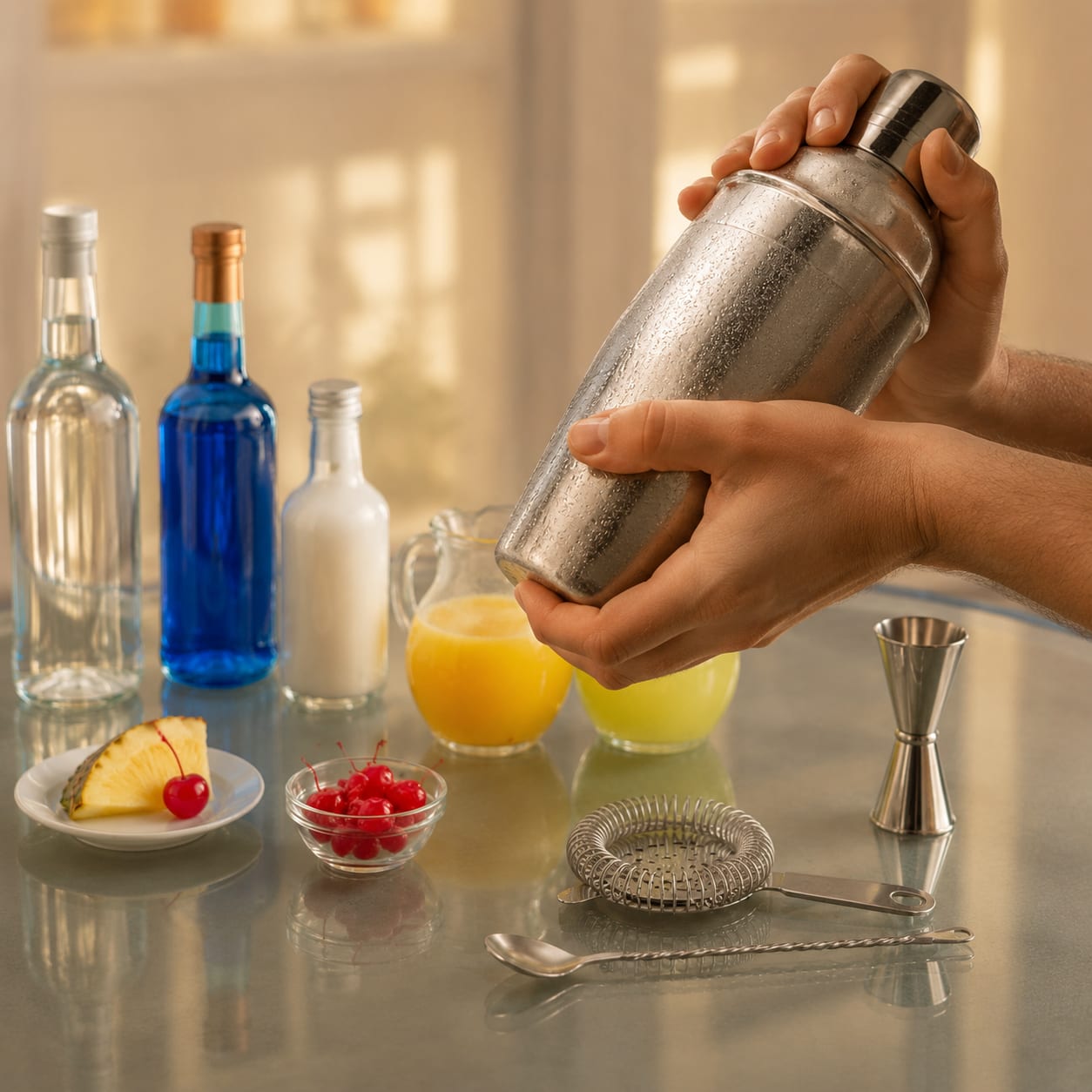 Step 3 — how to make Blue Hawaii