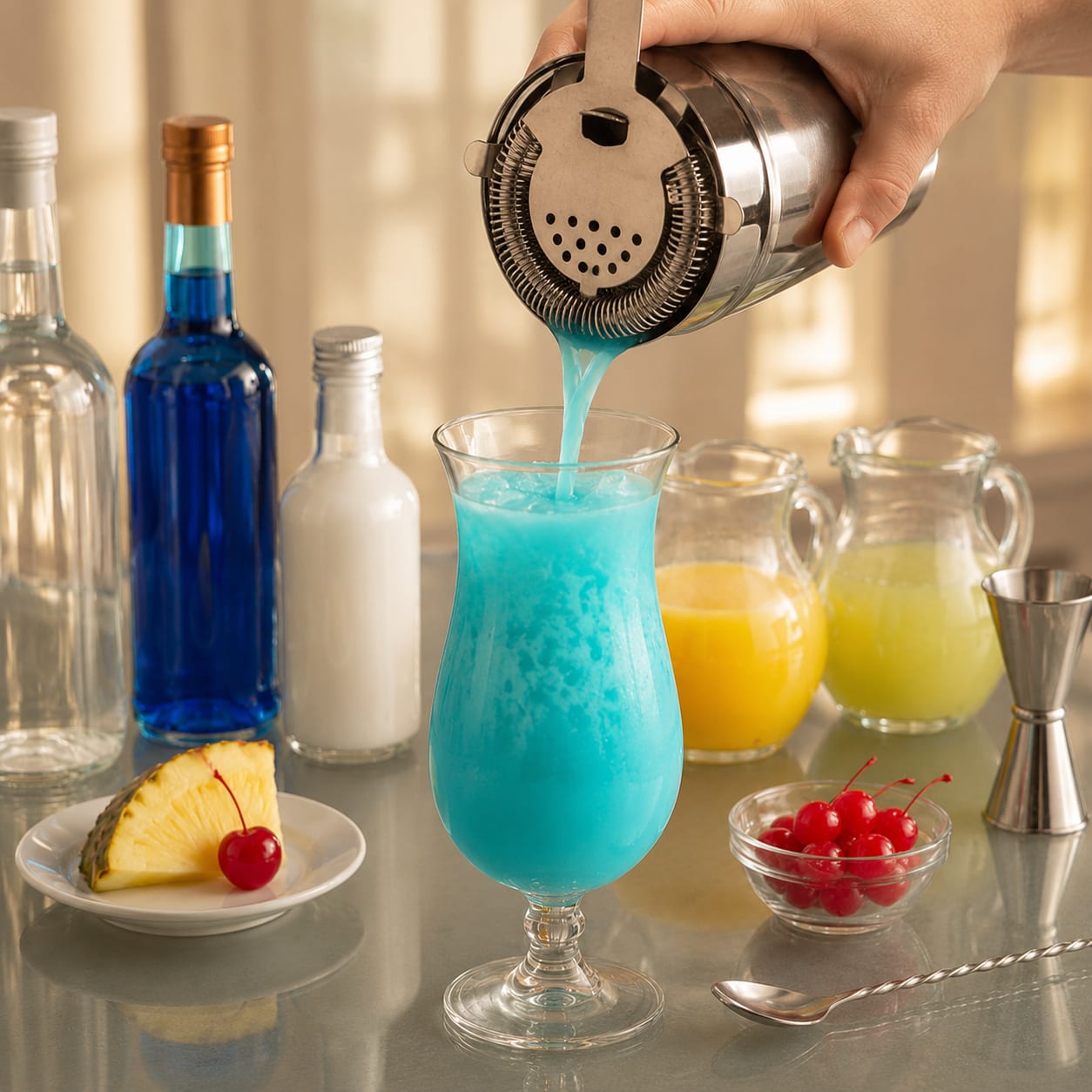 Step 4 — how to make Blue Hawaii