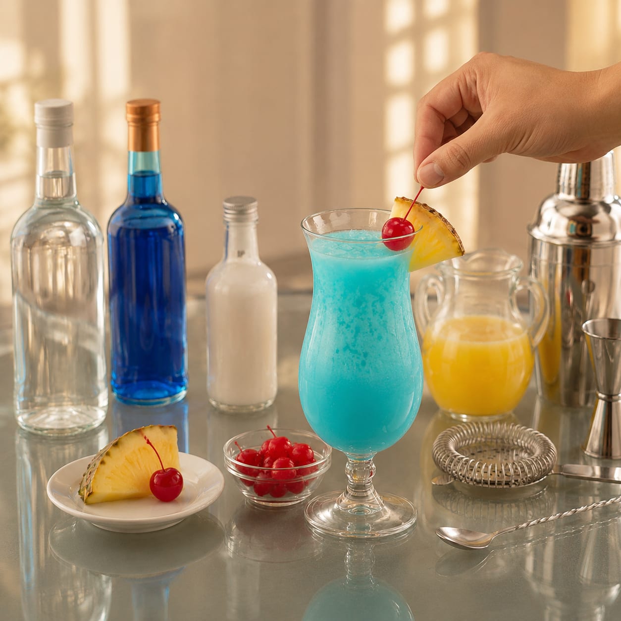 Step 5 — how to make Blue Hawaii