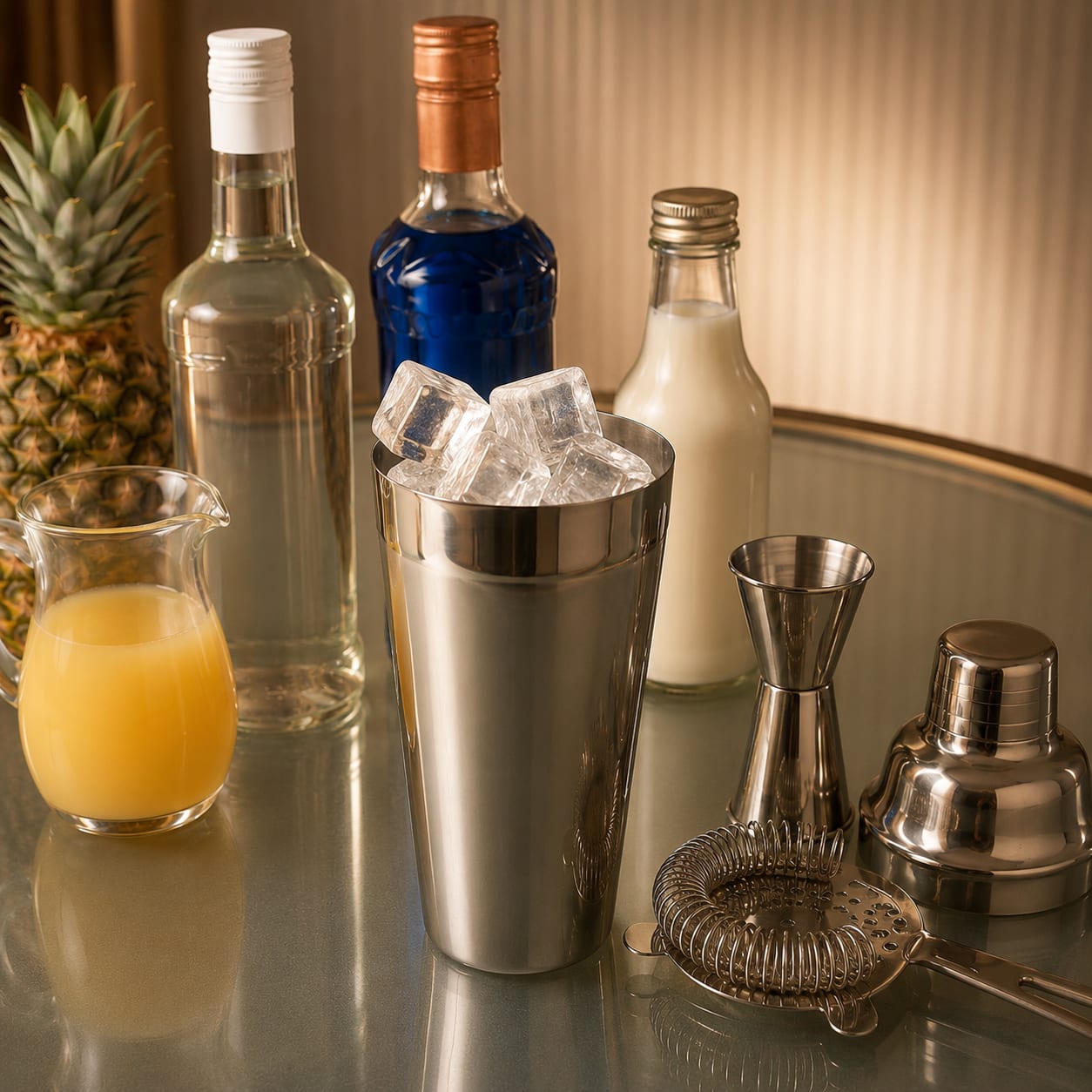 Step 2 — how to make Blue Hawaiian