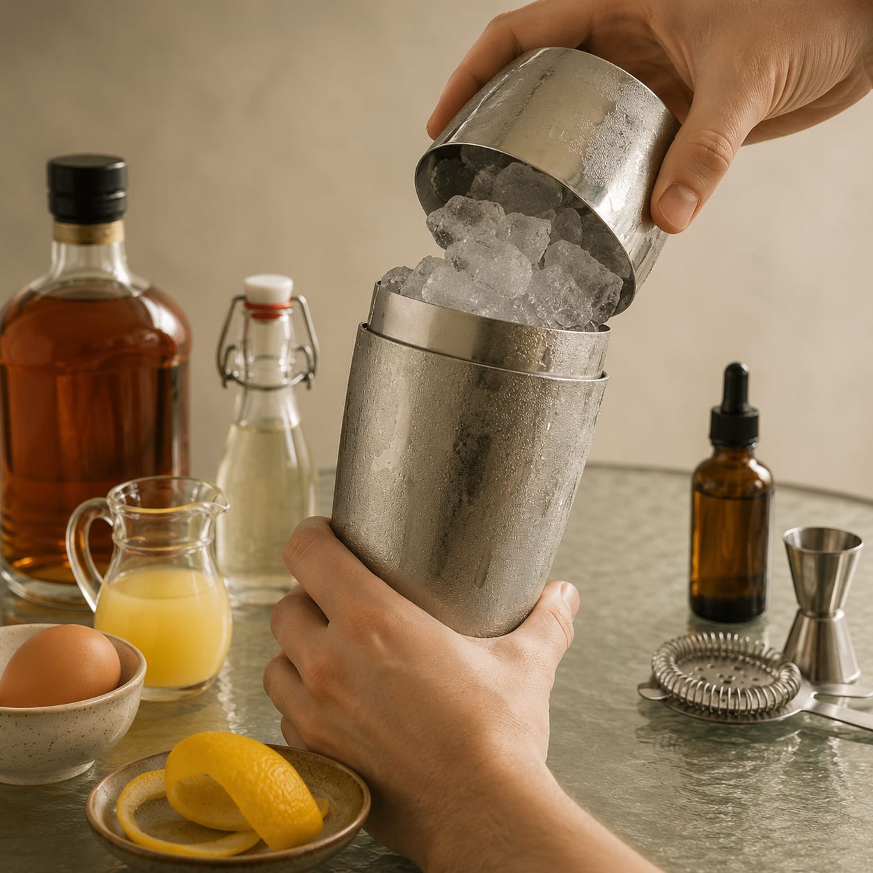 Step 2 — how to make Boston Sour