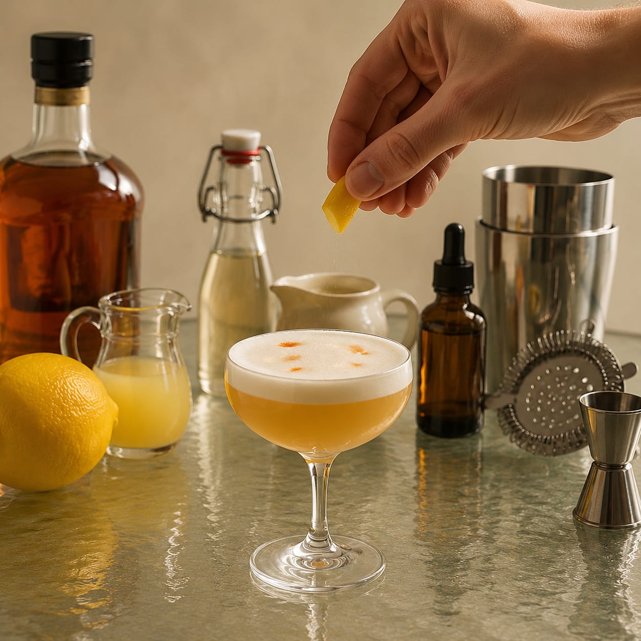Step 4 — how to make Boston Sour