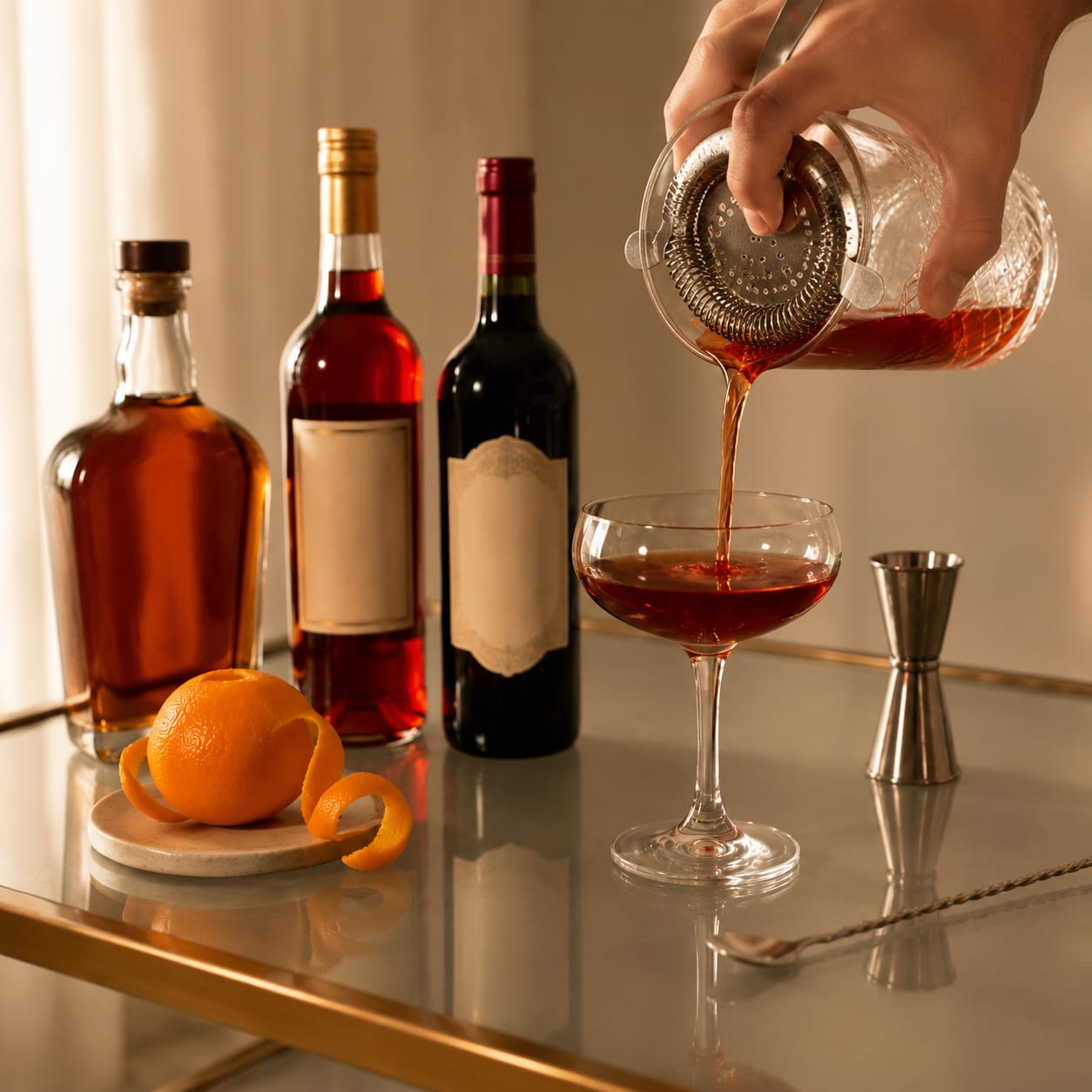 Step 3 — how to make Boulevardier