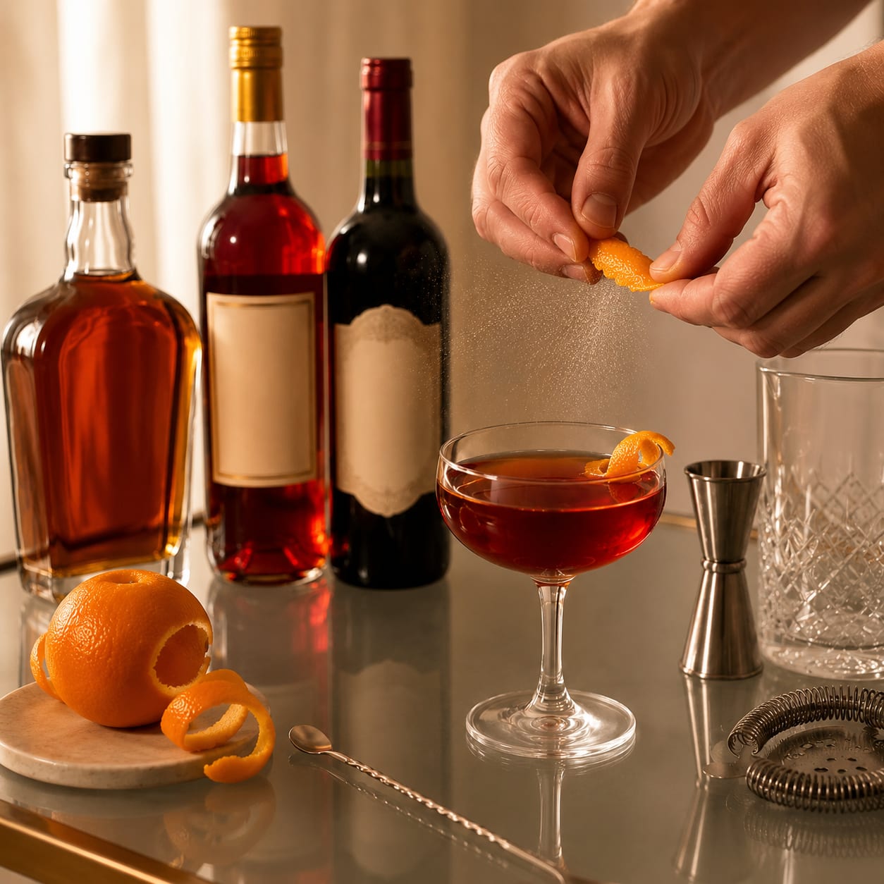 Step 4 — how to make Boulevardier
