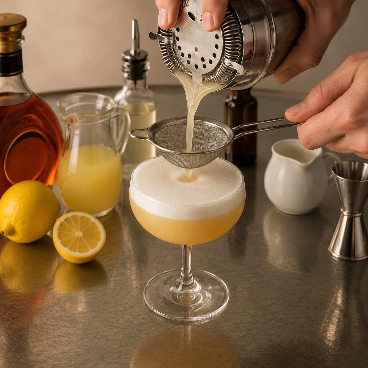 Step 4 — how to make Brandy Sour