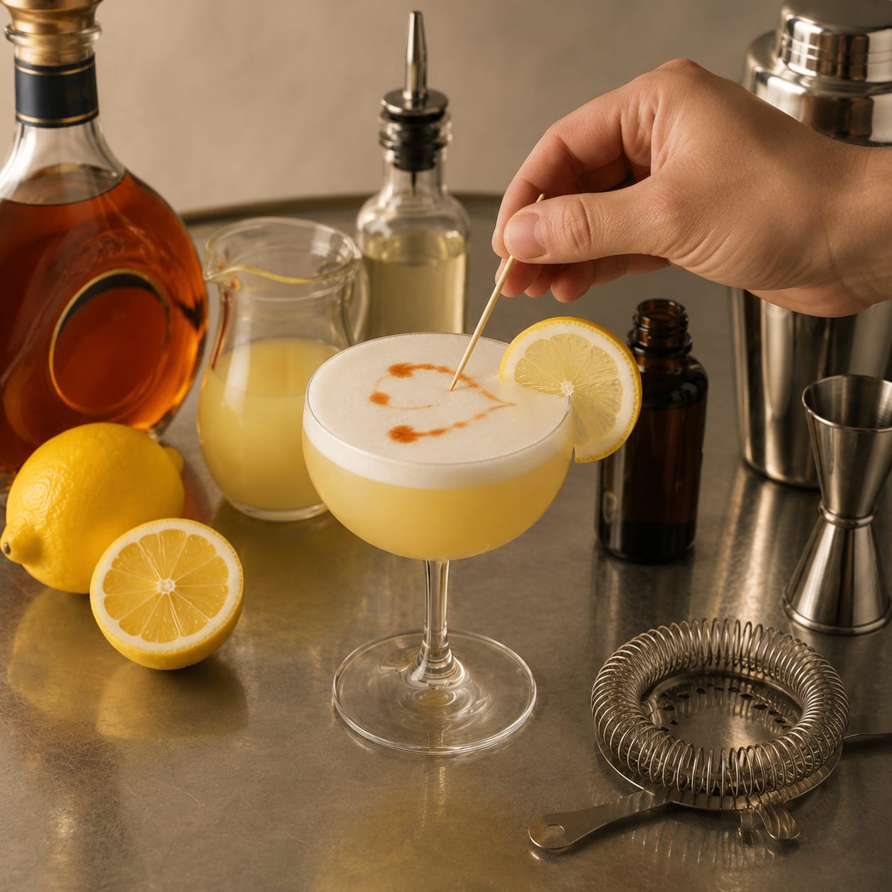 Step 5 — how to make Brandy Sour