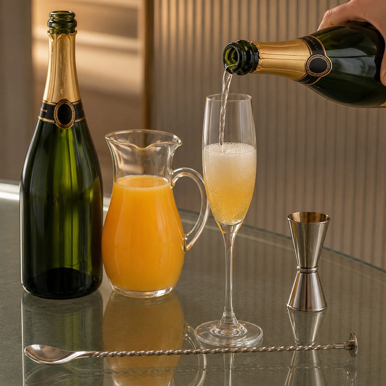 Step 2 — how to make Buck's Fizz