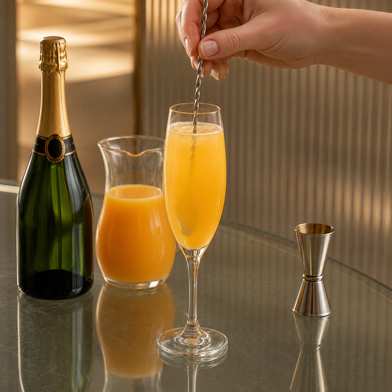 Step 3 — how to make Buck's Fizz