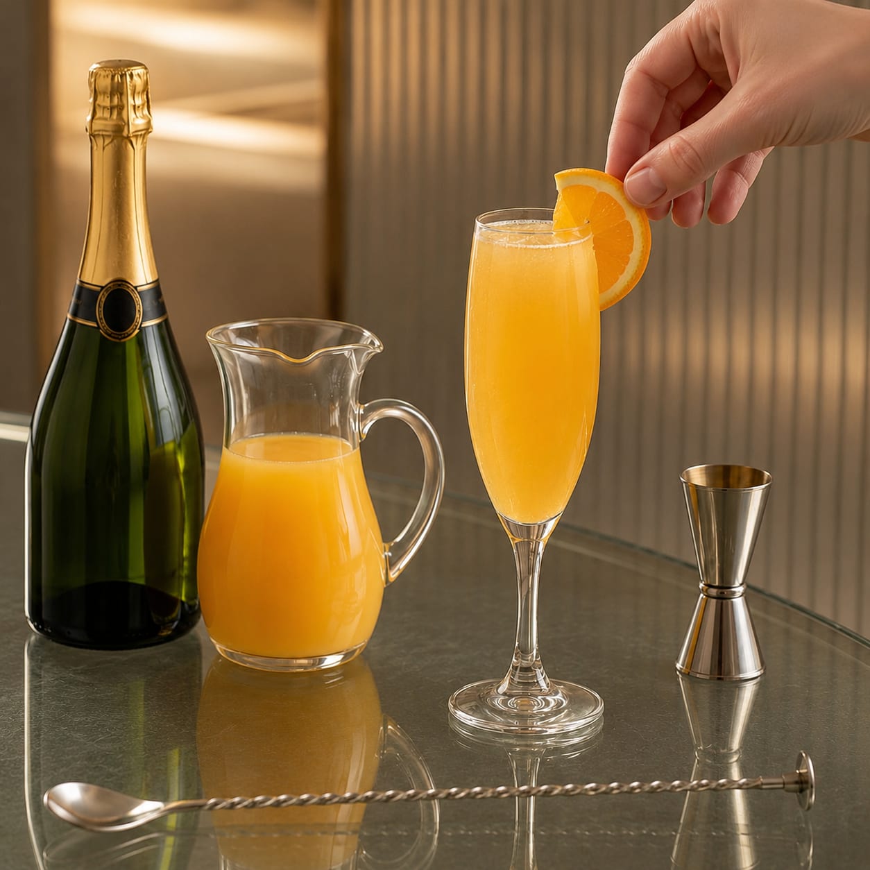 Step 4 — how to make Buck's Fizz