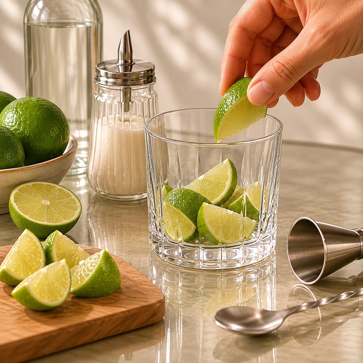 Step 1 — how to make Caipirissima