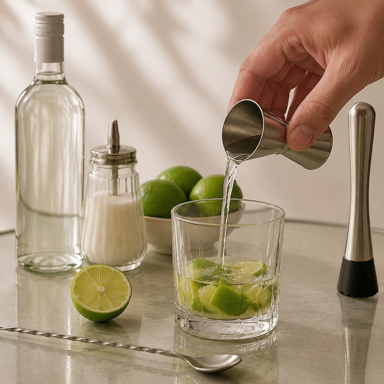 Step 3 — how to make Caipirissima