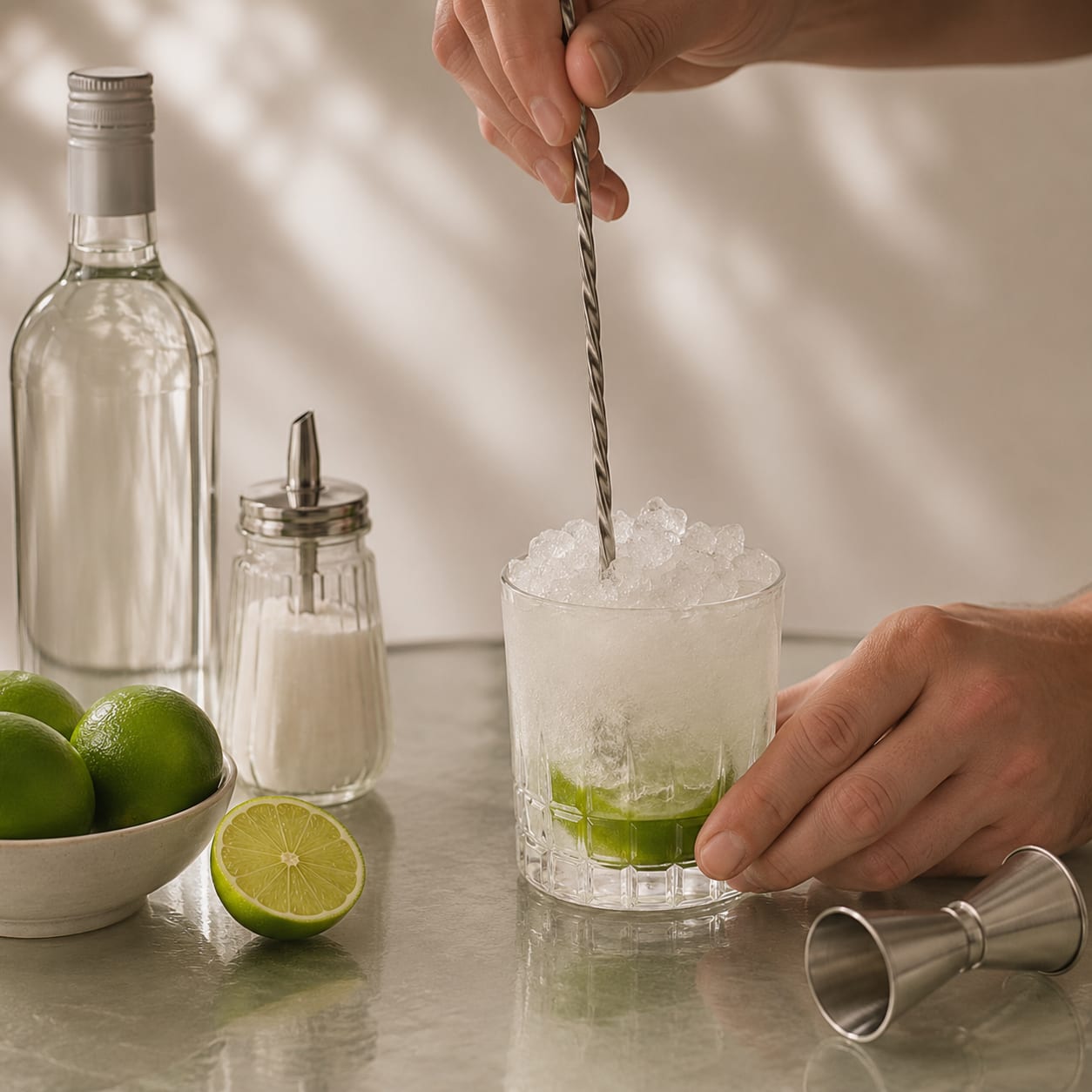 Step 4 — how to make Caipirissima