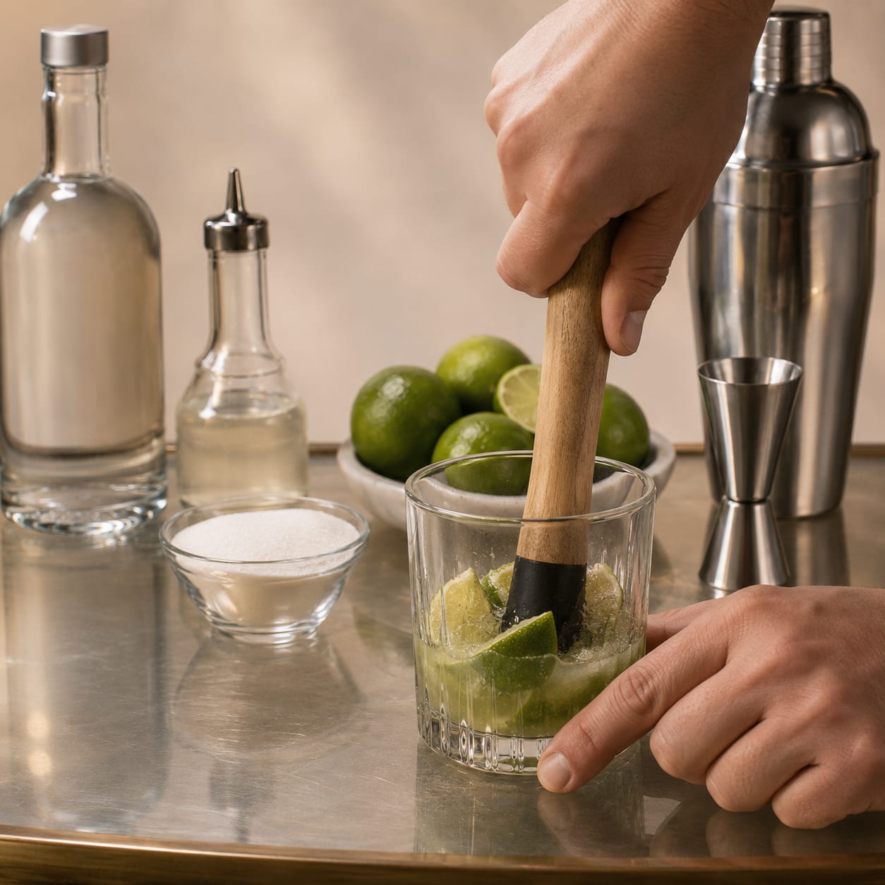 Step 2 — how to make Caipiroska