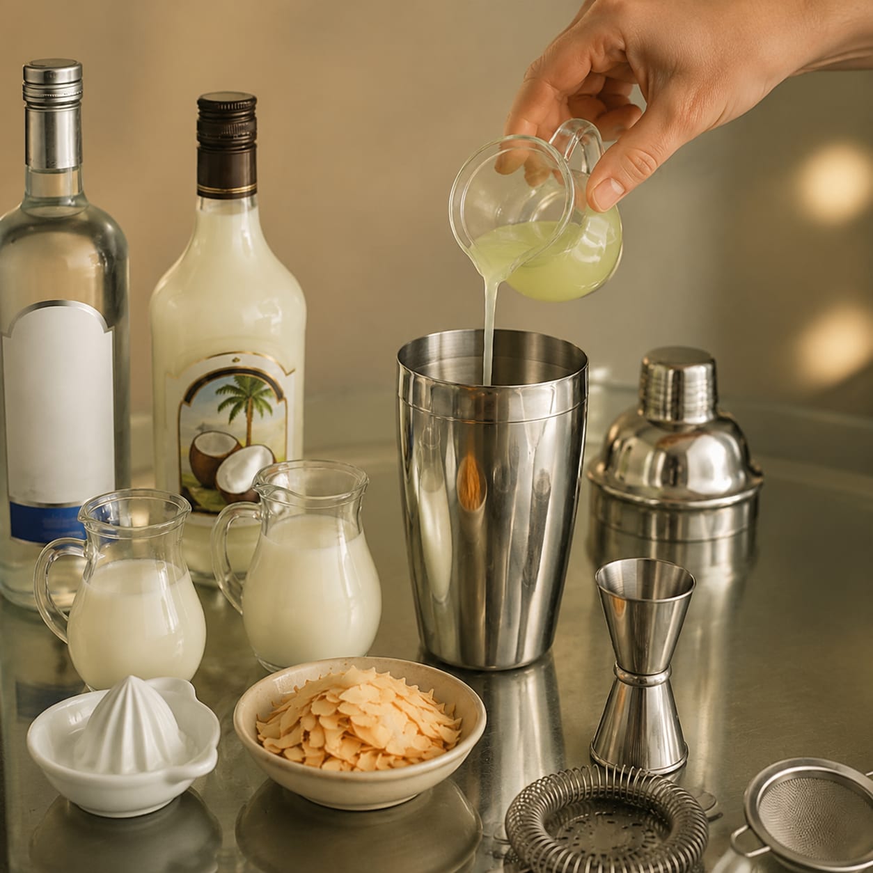 Step 1 — how to make Coconut Martini