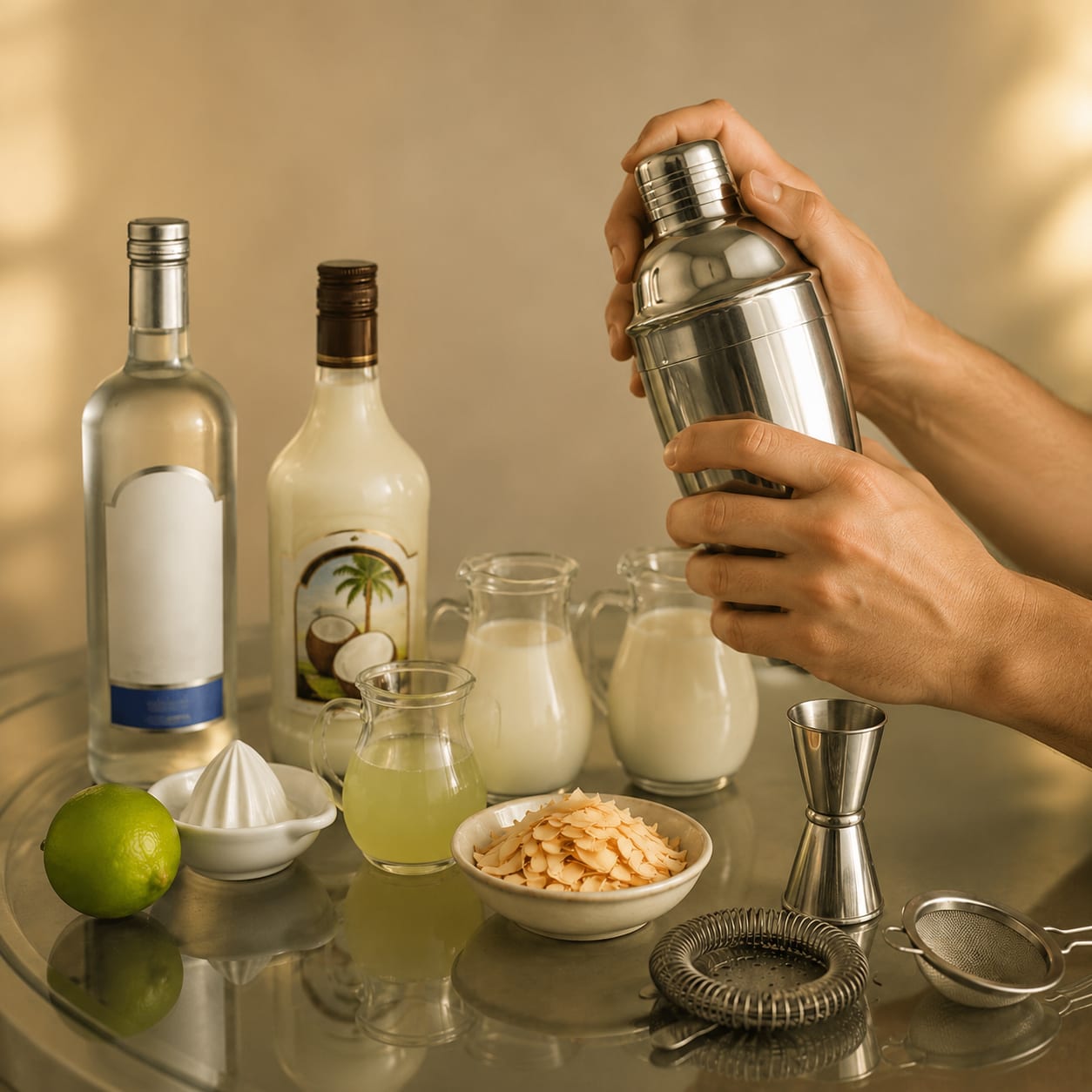 Step 2 — how to make Coconut Martini
