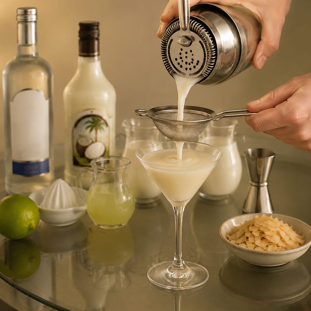 Step 3 — how to make Coconut Martini