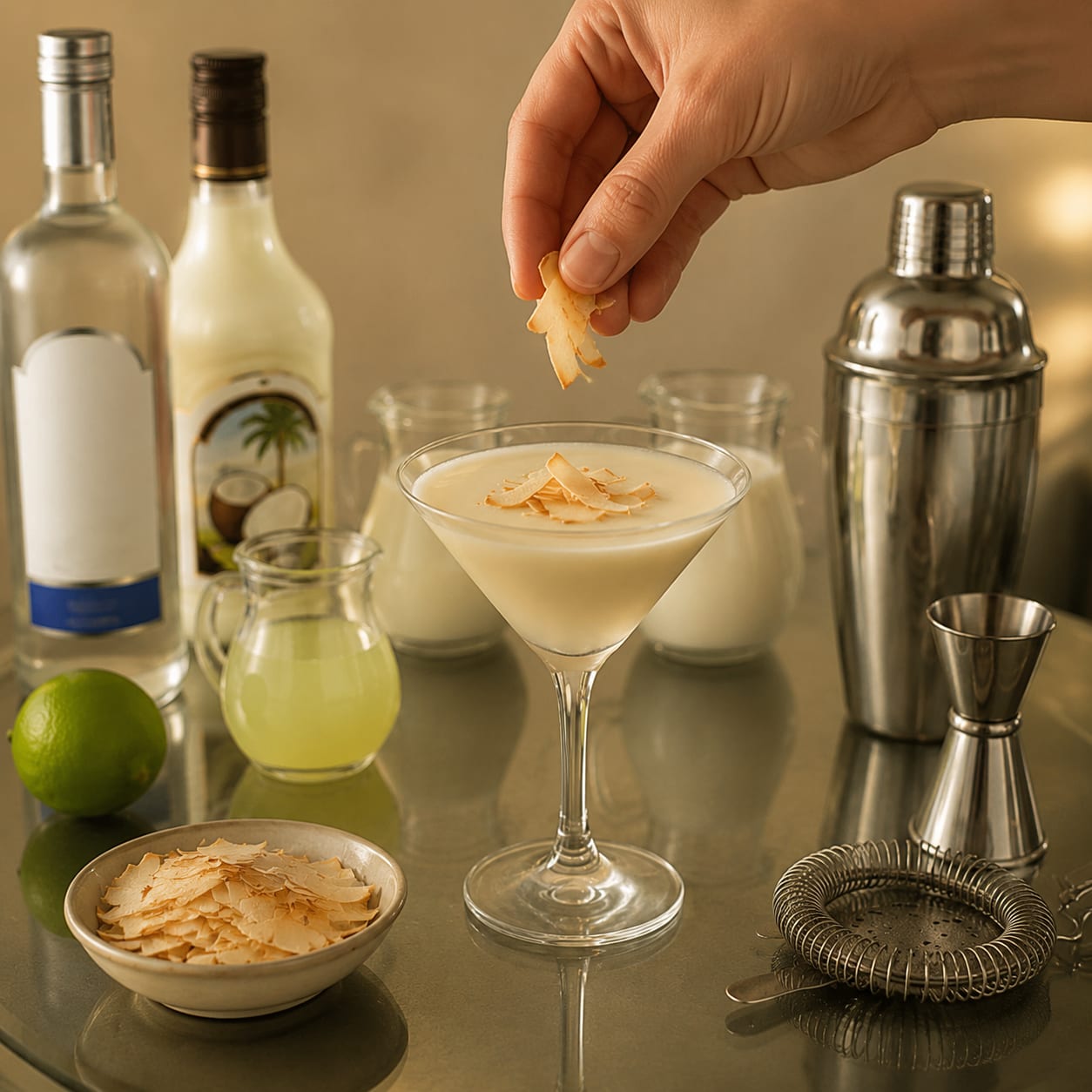 Step 4 — how to make Coconut Martini