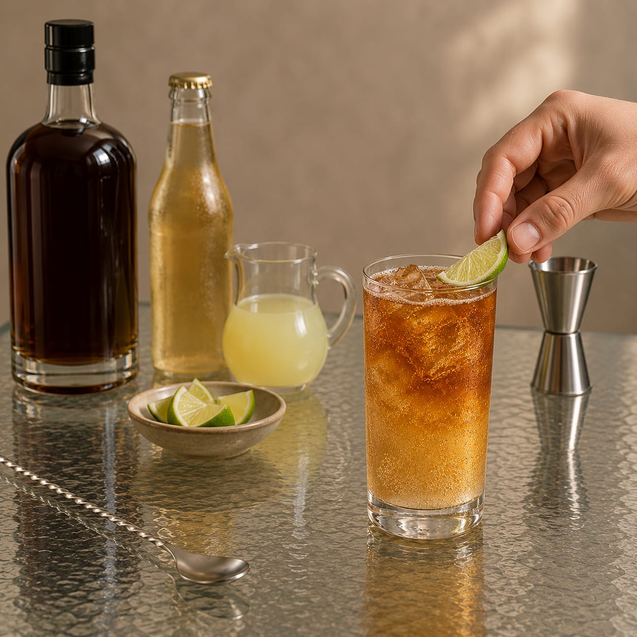 Step 5 — how to make Dark and Stormy