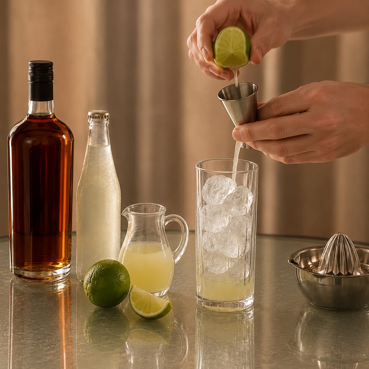 Step 1 — how to make Dark 'n' Stormy