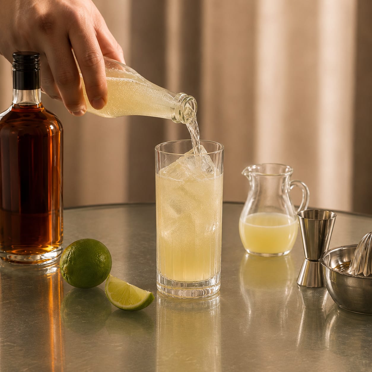 Step 2 — how to make Dark 'n' Stormy