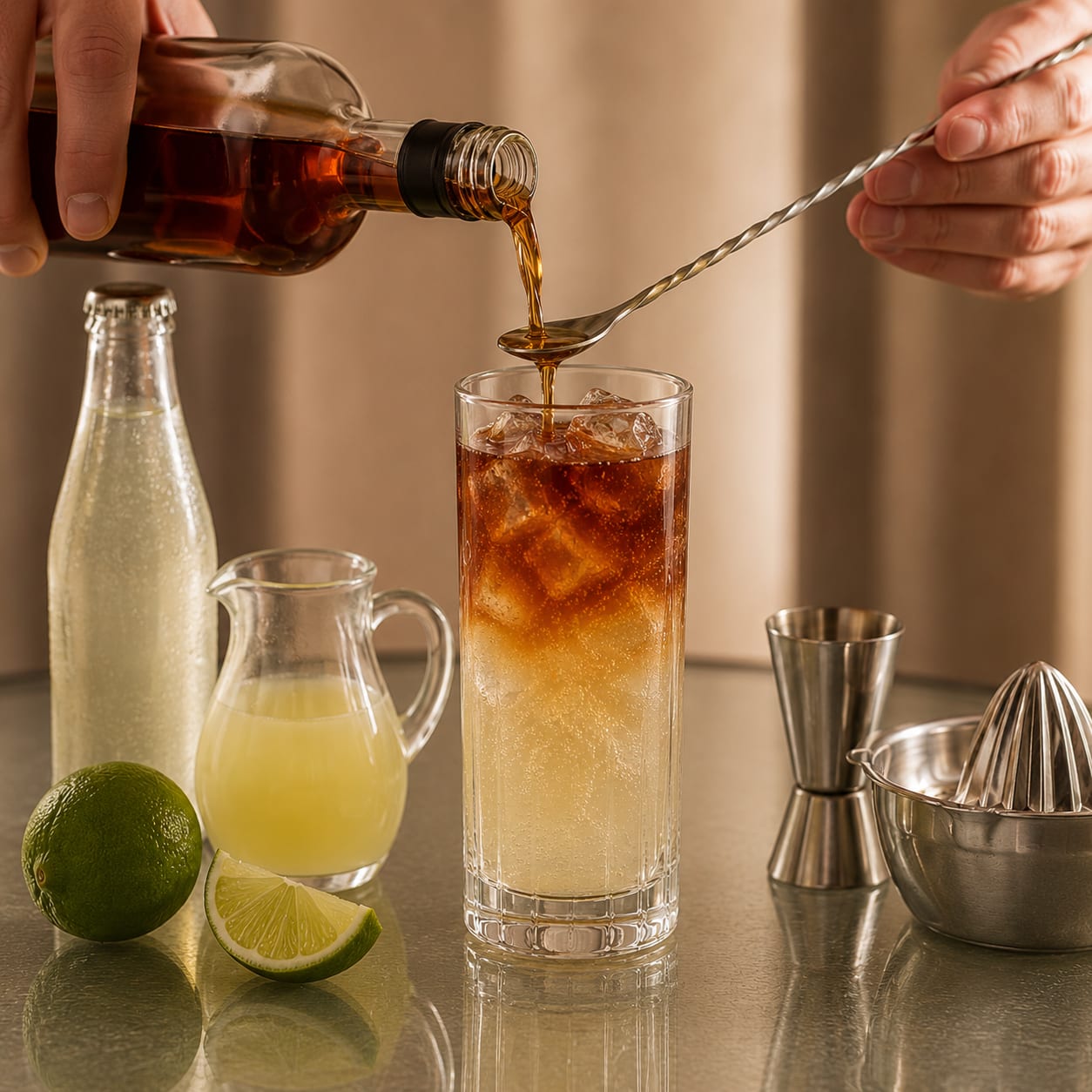 Step 3 — how to make Dark 'n' Stormy