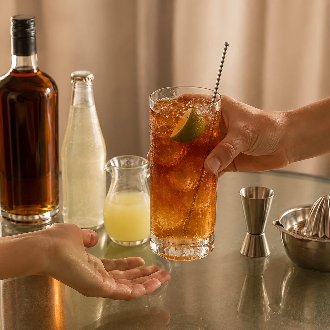 Step 4 — how to make Dark 'n' Stormy