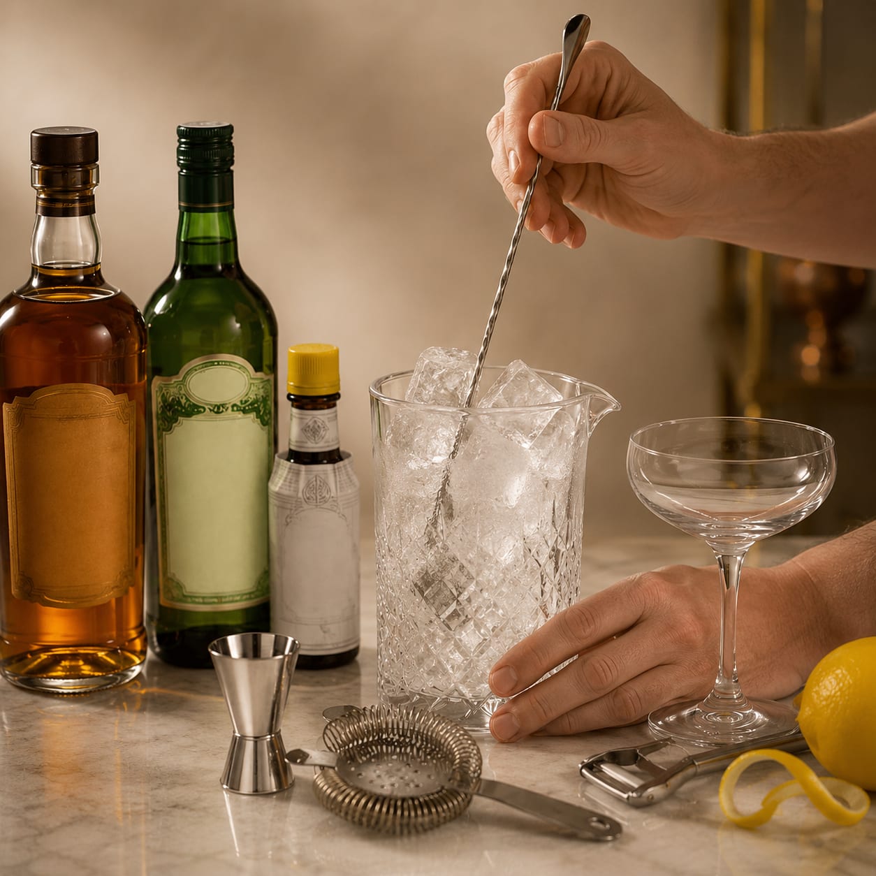 Step 2 — how to make Dry Manhattan