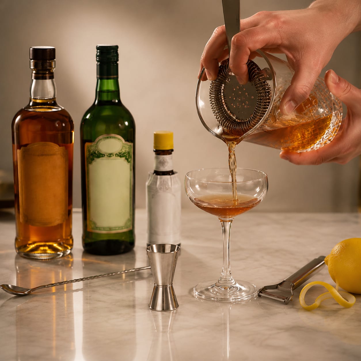 Step 3 — how to make Dry Manhattan